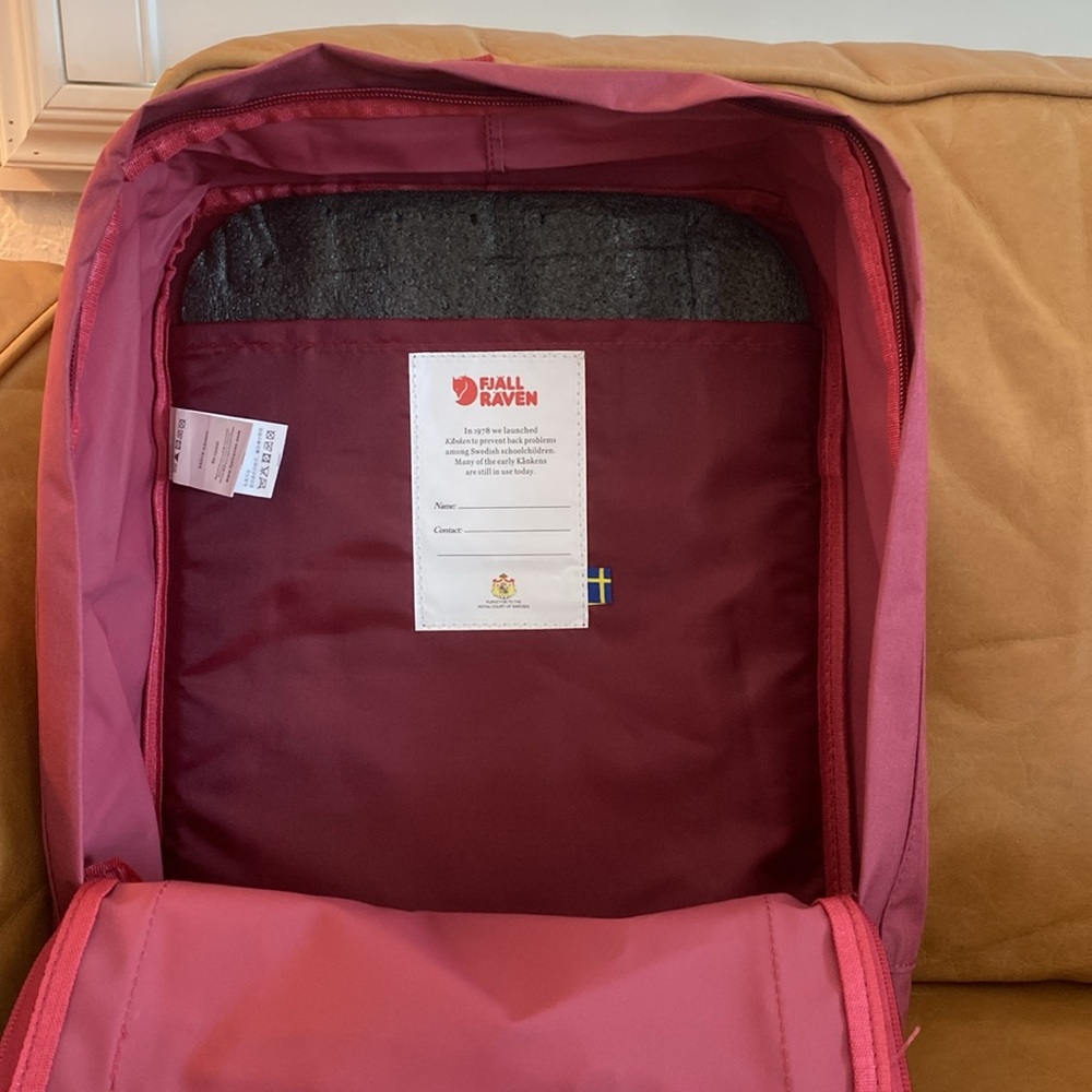 Dark red classic size Fjallraven backpack - Picture 5 of 6